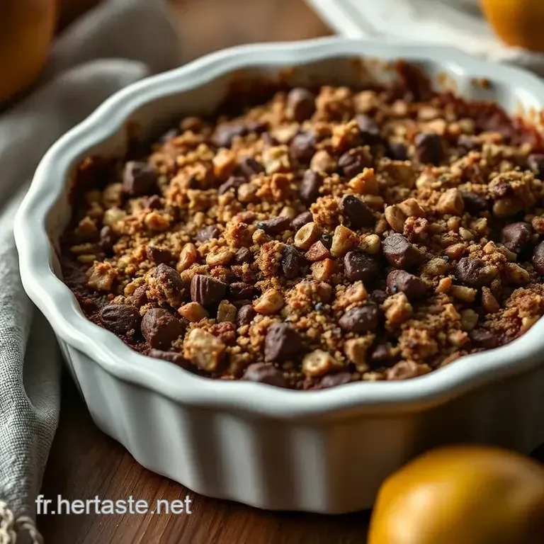 Crumble Aux Poires Et Chocolat : Douceur Automnale presentation