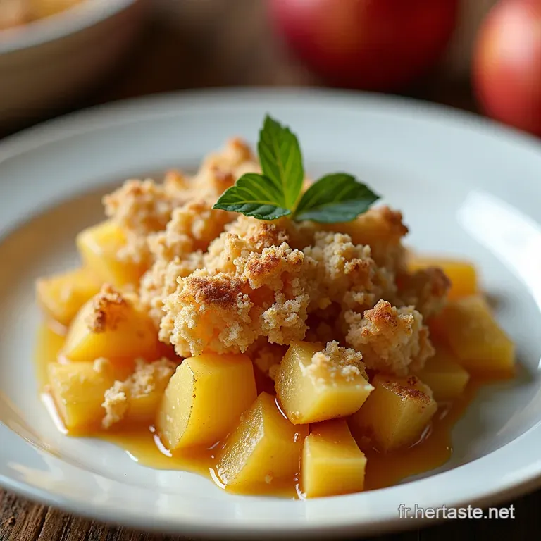 Crumble aux Pommes Express