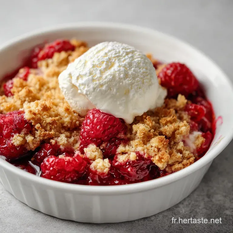 Crumble Aux Framboises et Beurre Noisette