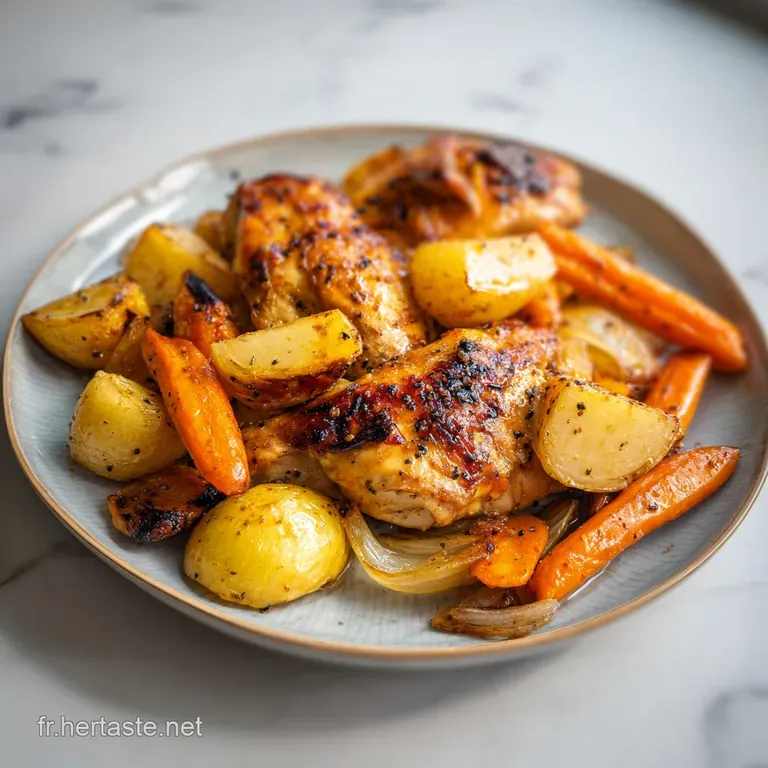 Cuisses de Poulet et Pommes de Terre: Peau Croustillante