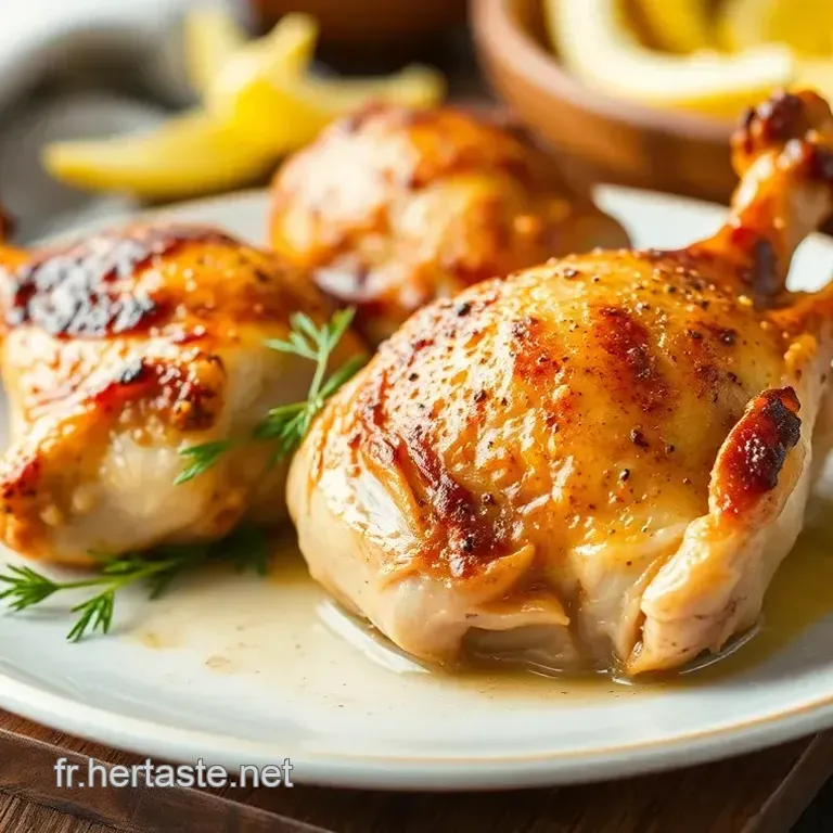 Cuisses de Poulet R&ocirc;ties au Citron et aux Herbes: Un Classique Simplifi&eacute;