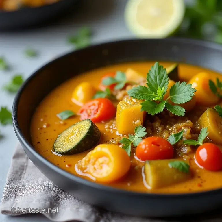 Curry de L&eacute;gumes Exotique Un Voyage Sensoriel R&ecirc;v&eacute;
