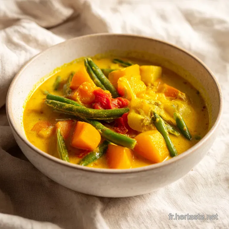 Curry de L&eacute;gumes Indien : Doux et Cr&eacute;meux