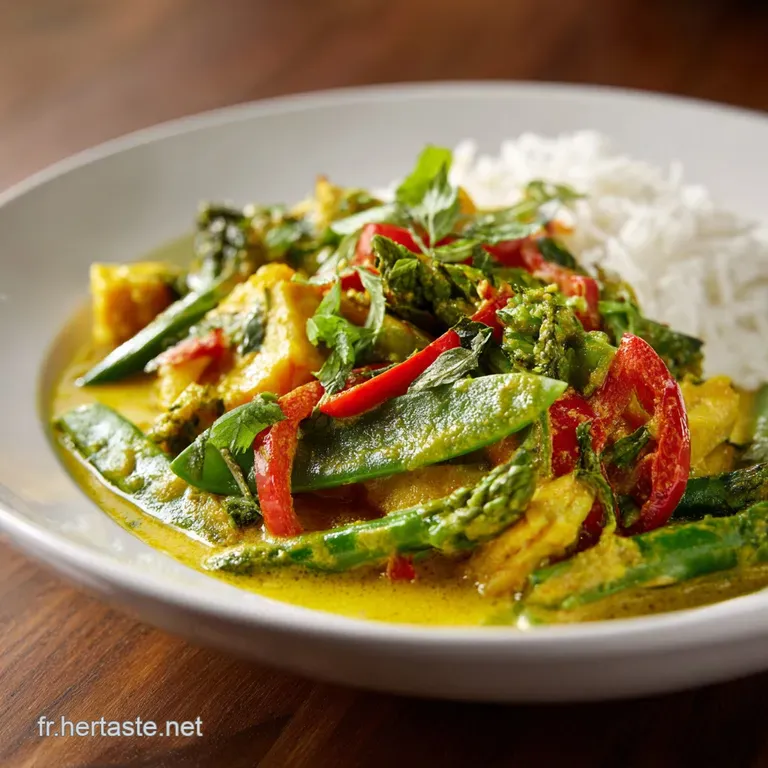 Plat Complet Curry de L&eacute;gumes R&eacute;confortant au Lait de Coco
