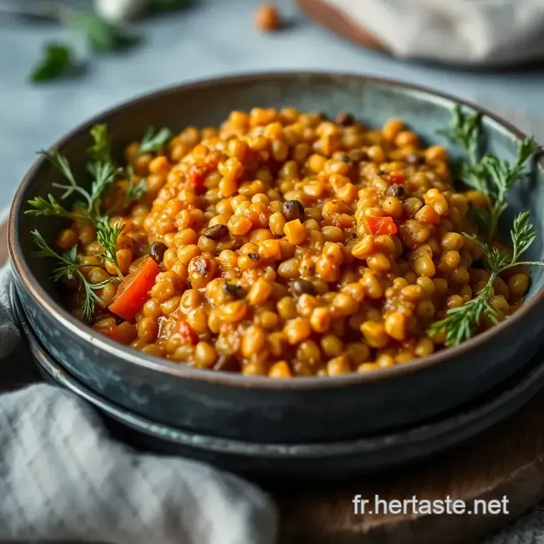 Dahl De Lentilles Corail Onctueux &Agrave; La Mijoteuse presentation