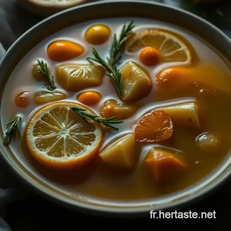 D&eacute;coction De Gingembre &Eacute;pic&eacute;e Aux Agrumes presentation