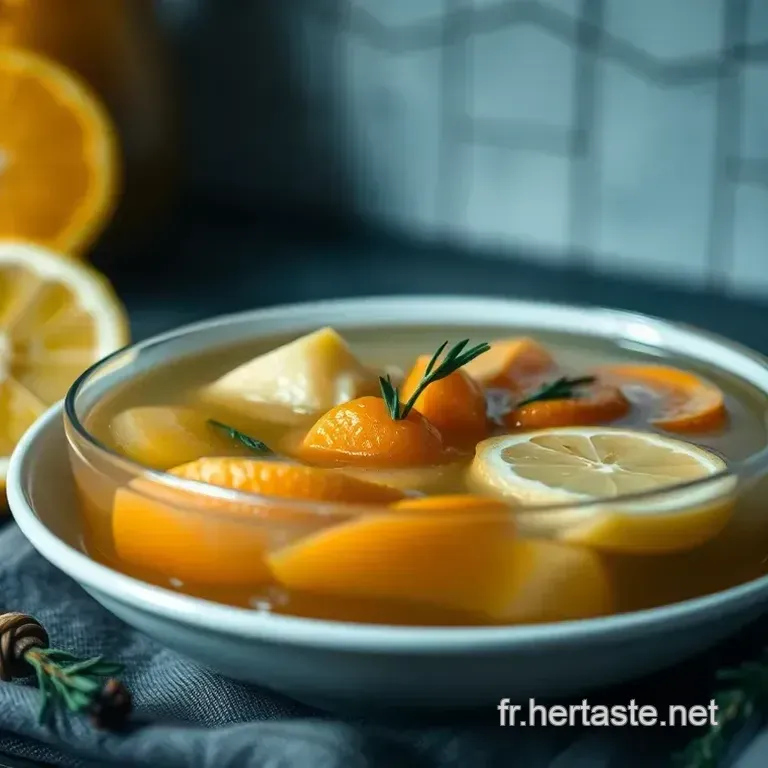 D&eacute;coction de Gingembre &Eacute;pic&eacute;e aux Agrumes