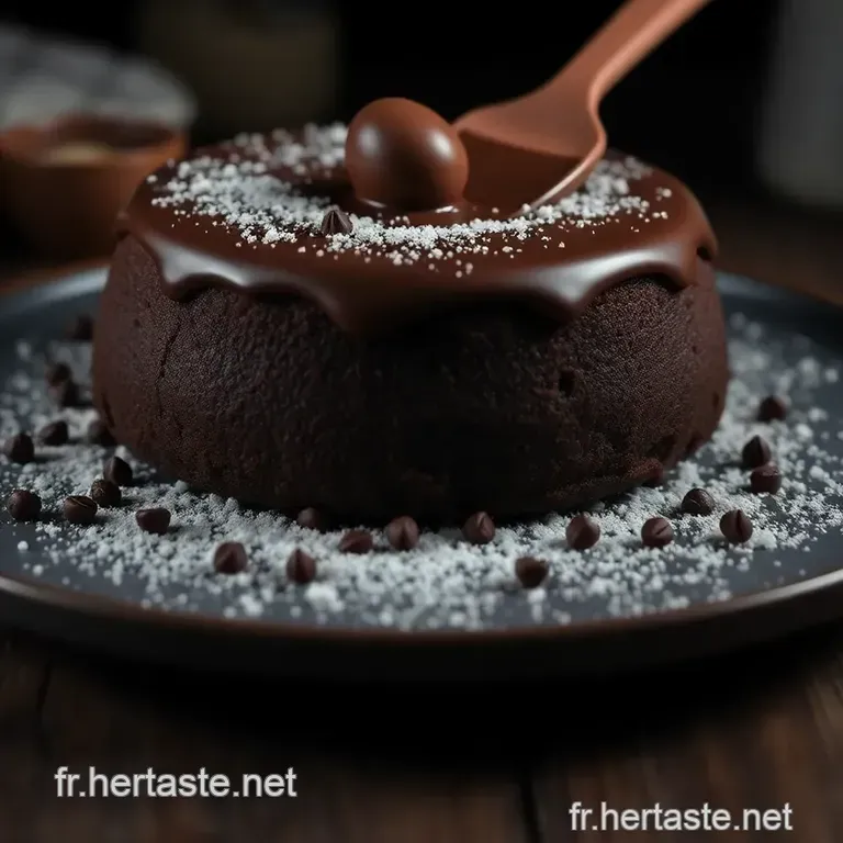 D&eacute;licieux G&acirc;teau Au Chocolat: La Magie De La Spatule En Silicone presentation