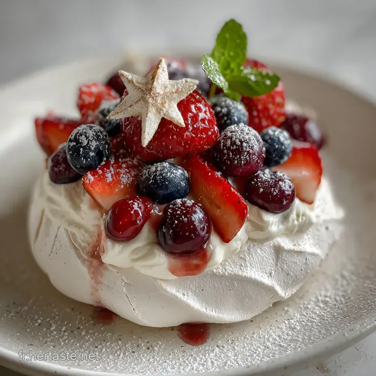 Dessert Nouvel An: Meringue Croustillante & Cr&egrave;me L&eacute;g&egrave;re