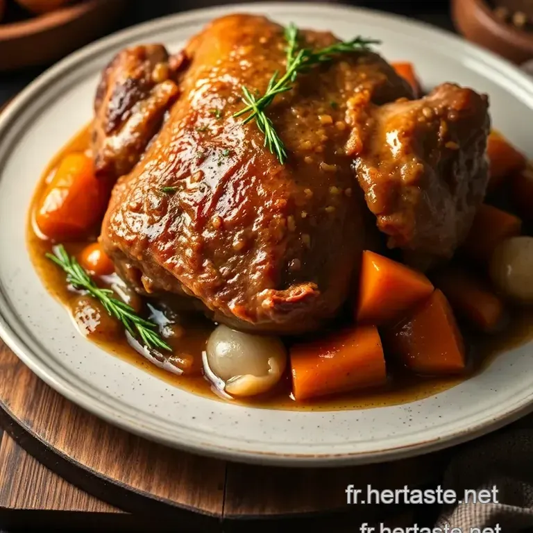 &Eacute;paule D agneau Confite 4 Heures : Tendresse Et Saveurs En Folie presentation