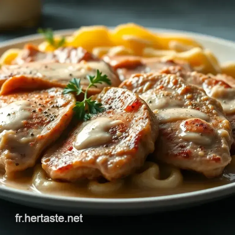 Escalopes de Poulet &agrave; la Cr&egrave;me : Un Classique Fran&ccedil;ais