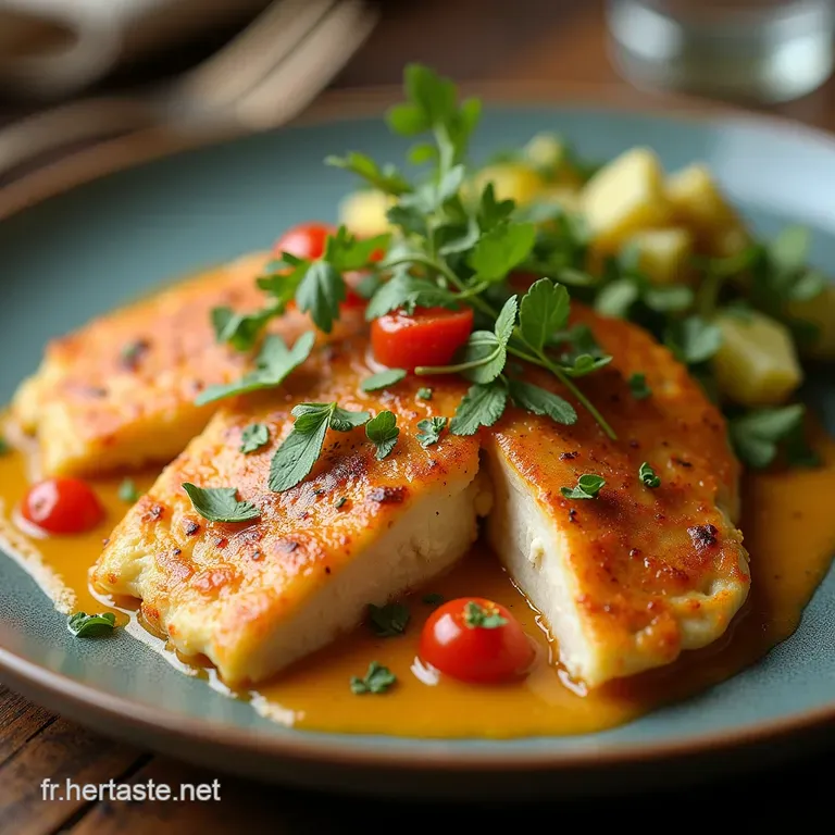 Escalopes de Poulet Tendres Sauce Tomate Maison aux Herbes de Provence