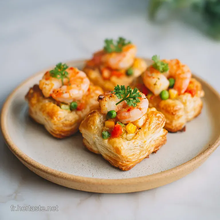 Feuillet&eacute;s aux crevettes: Recette croustillante