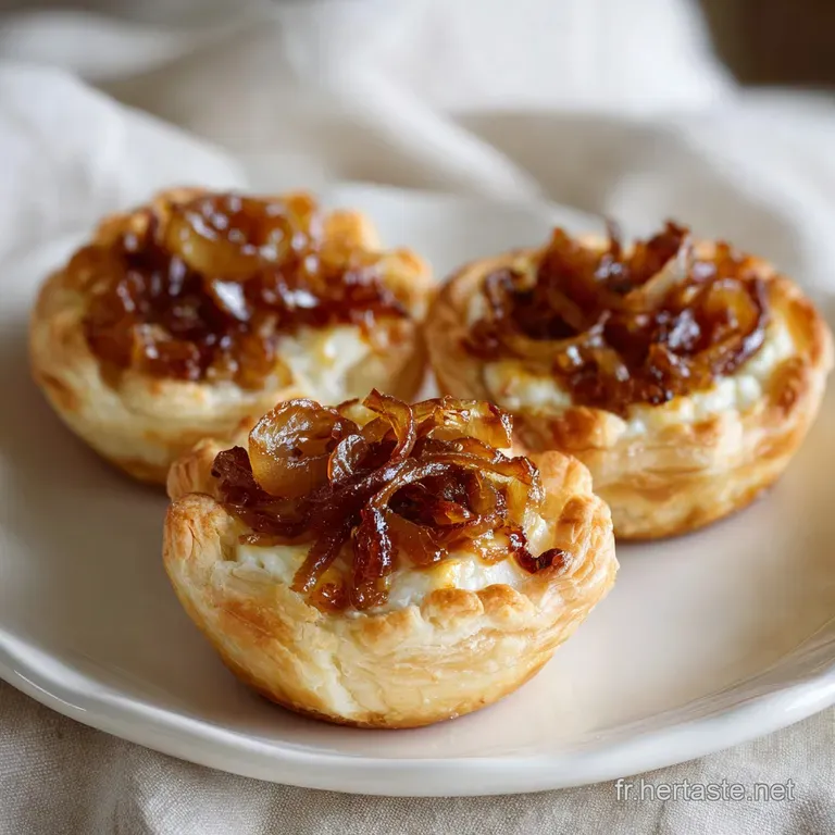 Feuillet&eacute;s Ch&egrave;vre Oignon: Croustillants et Fondants