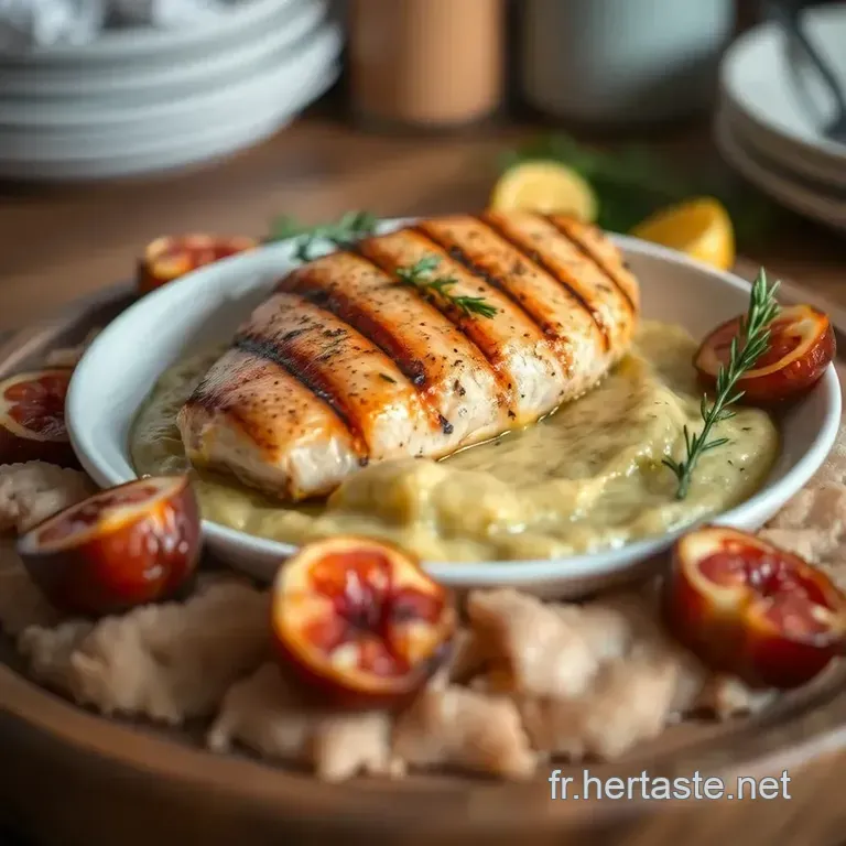 Figatellu Grill&eacute; Avec Pur&eacute;e De Ch&acirc;taignes presentation