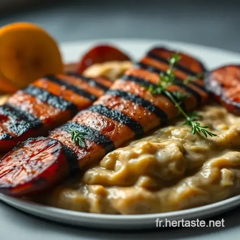 Figatellu Grill&eacute; avec Pur&eacute;e de Ch&acirc;taignes