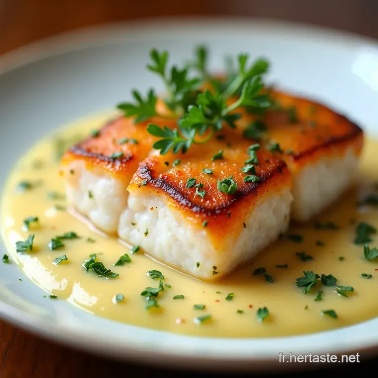 Filet de Poisson Blanc Sauce Vierge Citronn&eacute;e