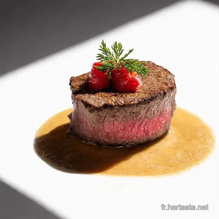 Filet Mignon Fondant Sauce au Poivre Vert