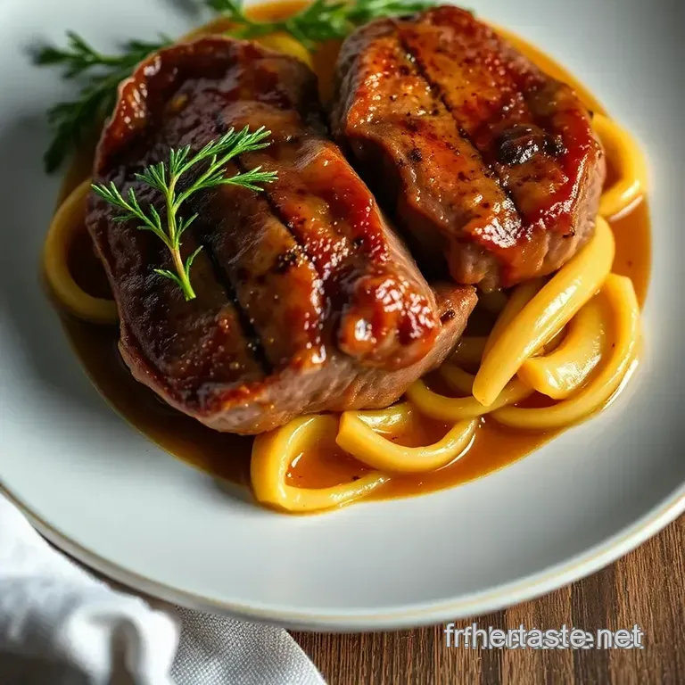 Filet Mignon R&ocirc;ti Au Four Sauce Moutarde &Agrave; L ancienne presentation