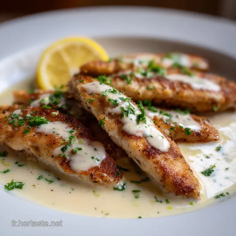 Filets de Poisson &agrave; la Cr&egrave;me au Citron : L&Eacute;l&eacute;gance Bistro