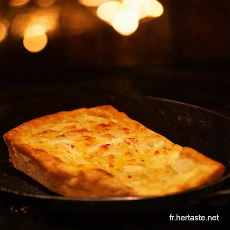 Flammekueche Authentique La Tarte Flamb&eacute;e Alsacienne presentation