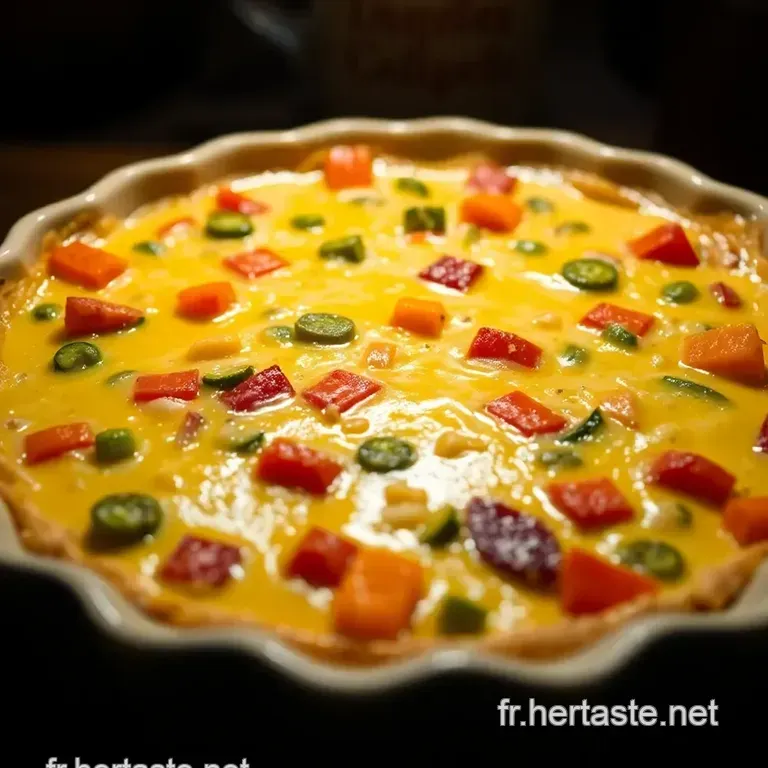 Flan Aux L&eacute;gumes Color&eacute; Et Savoureux presentation