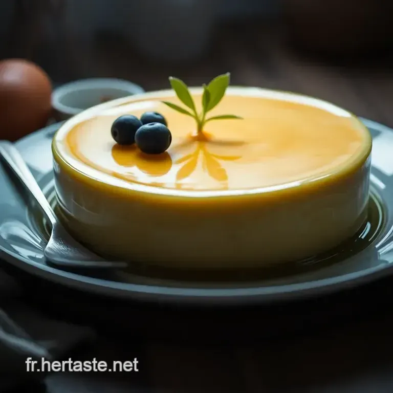 Flan Cr&eacute;meux &Agrave; La Vanille &ndash; Un D&eacute;lice Classique presentation