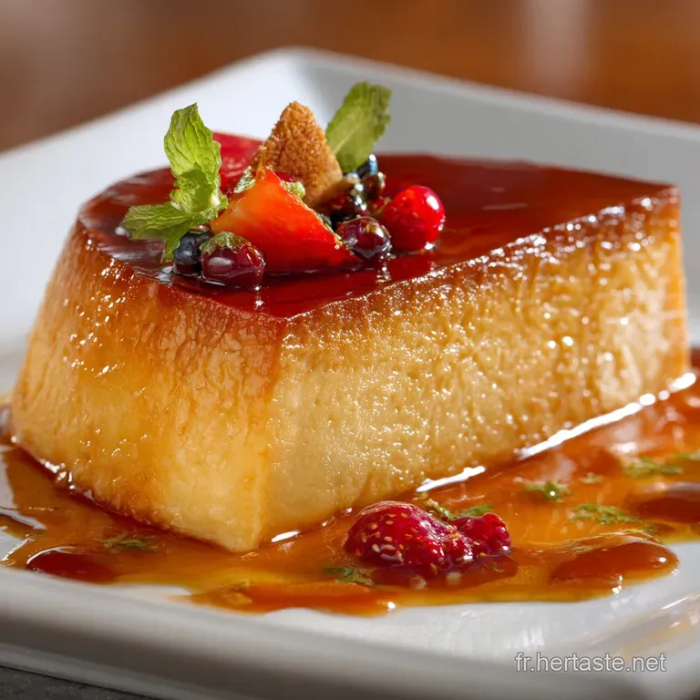 Le D&eacute;lice Parisien Simplifi&eacute; Flan P&acirc;tissier Comme Un Nuage Sans Cro&ucirc;te presentation