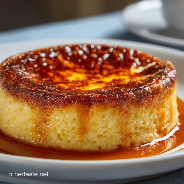 Le Flan Parisien C&oelig;ur De Cr&egrave;me Lauthentique Sans P&acirc;te Et Sans Complexe presentation