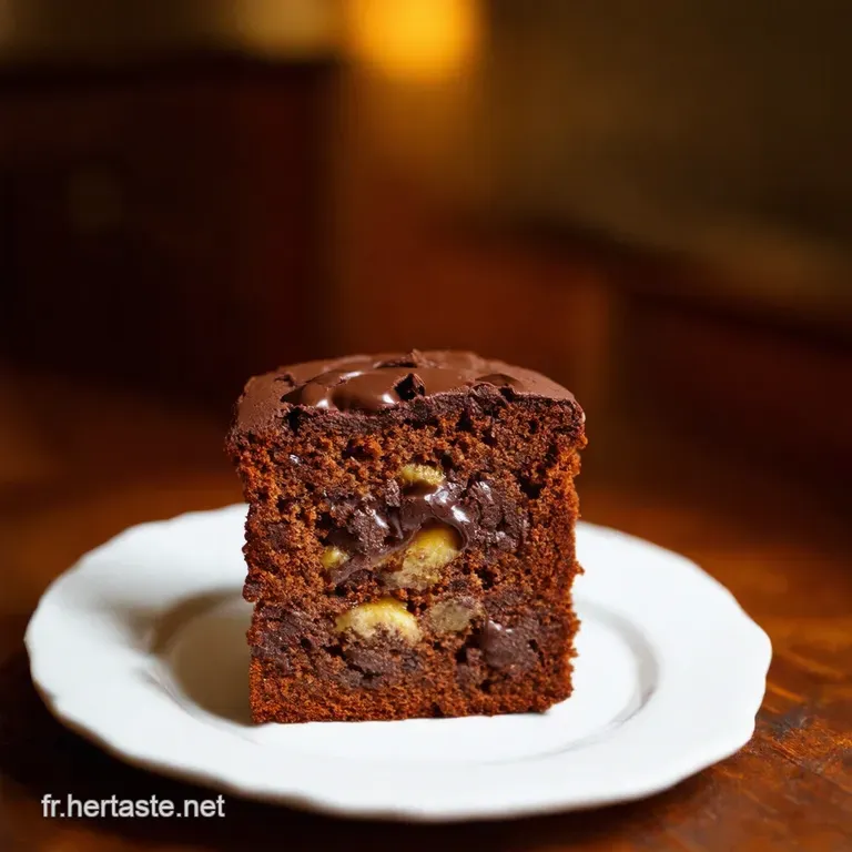 Fleur De D&eacute;lices G&acirc;teau Marbr&eacute; Bananechocolat presentation