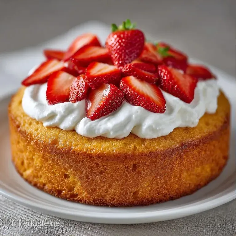 Part triangulaire sur assiette blanche, r&eacute;v&eacute;lant des couches de g&eacute;noise dor&eacute;e, de cr&egrave;me onctueuse et de fruits rouges.
