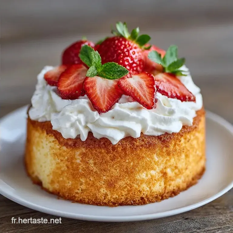 Fraisier &agrave; la Chantilly: Texture A&eacute;rienne
