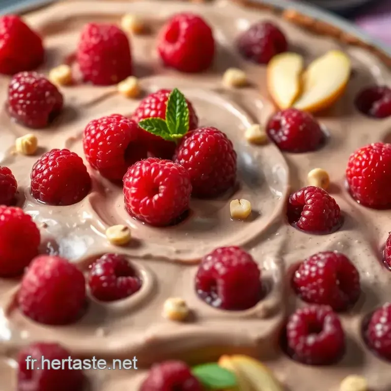 Franui &Agrave; La Pistache: Framboises Fondantes Et Croquantes presentation