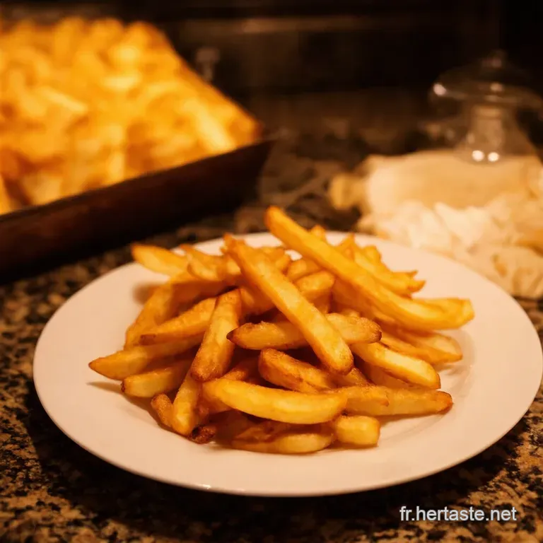 Frites Au Four Croustillantes Fa&ccedil;on Bistrot presentation