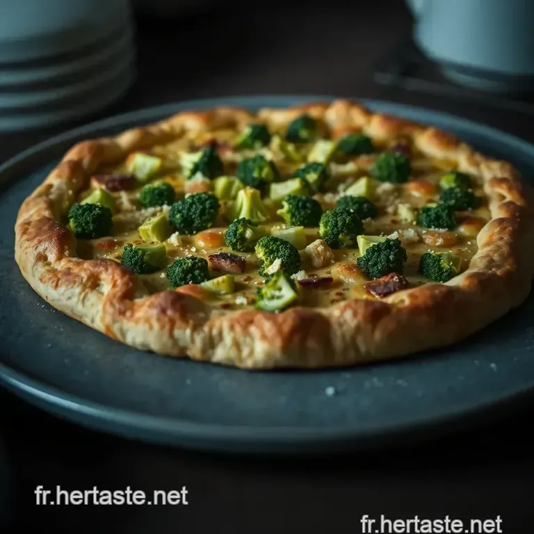 Galette De Brocolis Savoureuse presentation