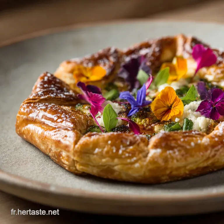 Galette De Chouxfleurs Aux &Eacute;pices Douces F&eacute;ta Cumin Et Curcuma presentation