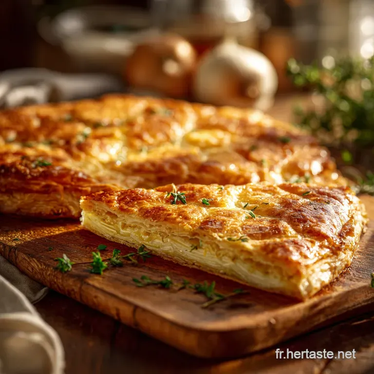 Galette de poireau au Comt&eacute; le secret de la p&acirc;te rustique infaillible