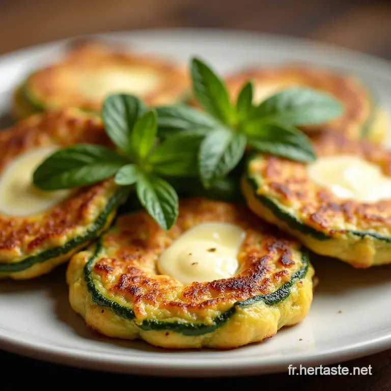 Galettes de Courgettes Fondantes au Fromage de Ch&egrave;vre Frais