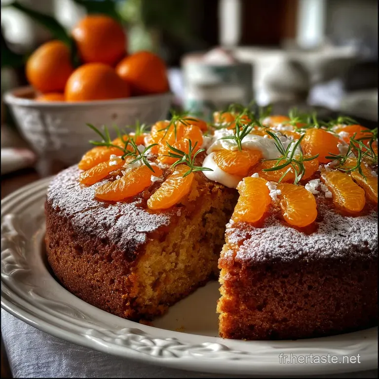 G&acirc;teau &Agrave; La Cl&eacute;mentine Moelleux Et L&eacute;ger presentation