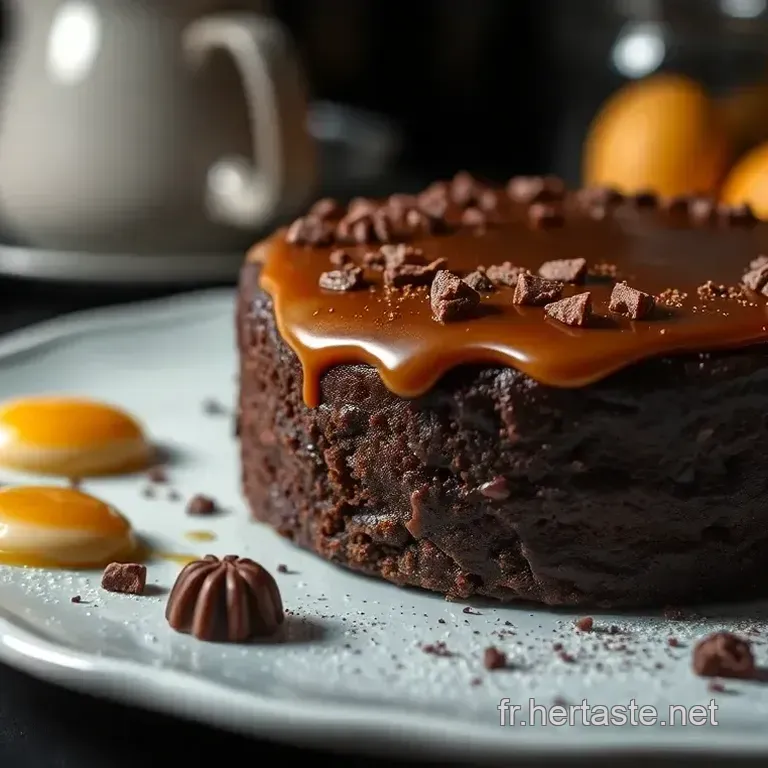 G&acirc;teau Bonbon : Un D&eacute;lice Sucr&eacute; au Chocolat et Caramel