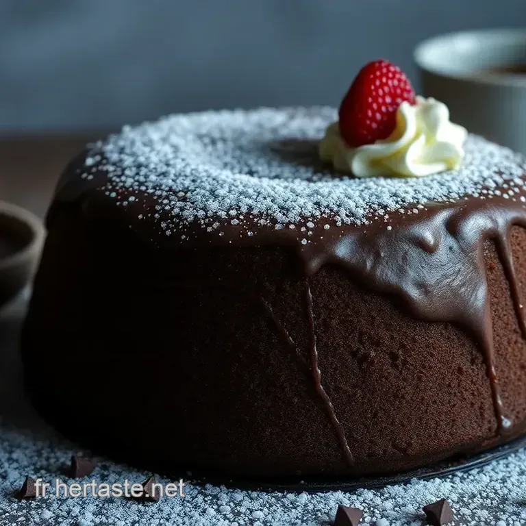 G&acirc;teau Coeur Fondant au Chocolat