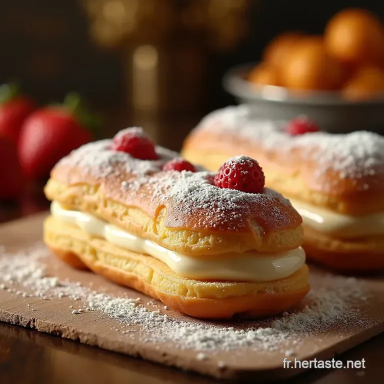 G&acirc;teau &Eacute;clair Express Le Dessert 4 Ingr&eacute;dients presentation