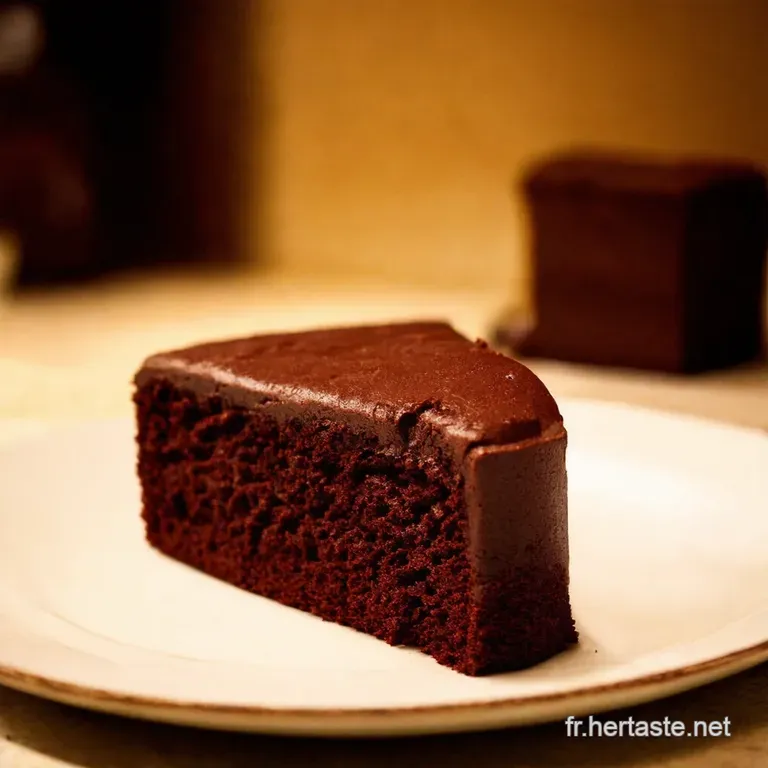 G&acirc;teau Moelleux Au Chocolat Fondant presentation