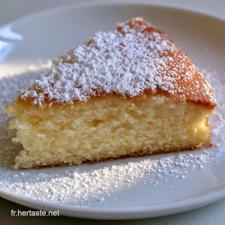 Une part de g&acirc;teau blanc cr&egrave;me et l&eacute;ger sur une assiette, avec un aspect mousseux et une texture fondante.