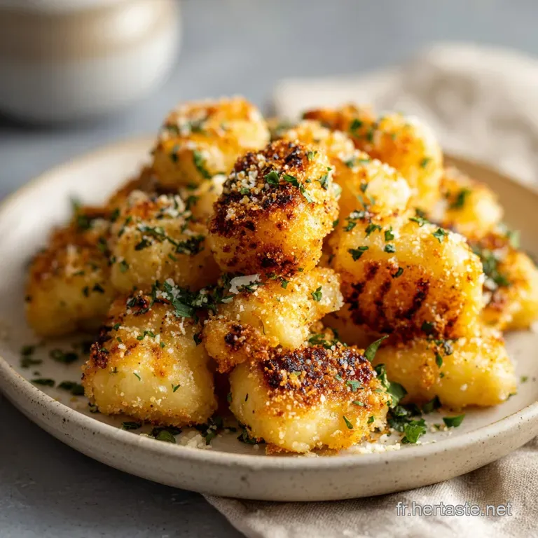 Gnocchi Croustillants Parmesan et Ail Air Fryer