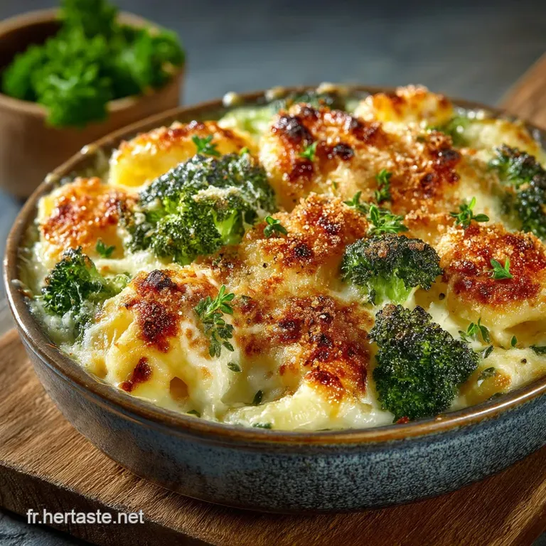 Le Gratin De Brocolis Et Coquillettes R&eacute;confort Absolu presentation