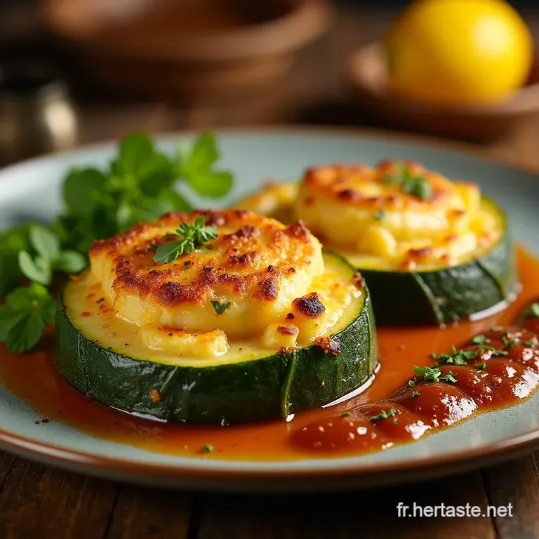 Gratin De Courgette Express Au Air Fryer presentation