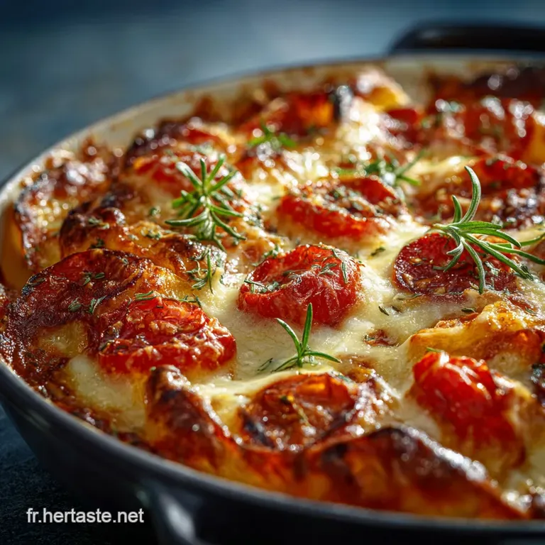 Gratin De Nouilles Fa&ccedil;on Pizza Le R&eacute;confort Italien En Plat Unique presentation