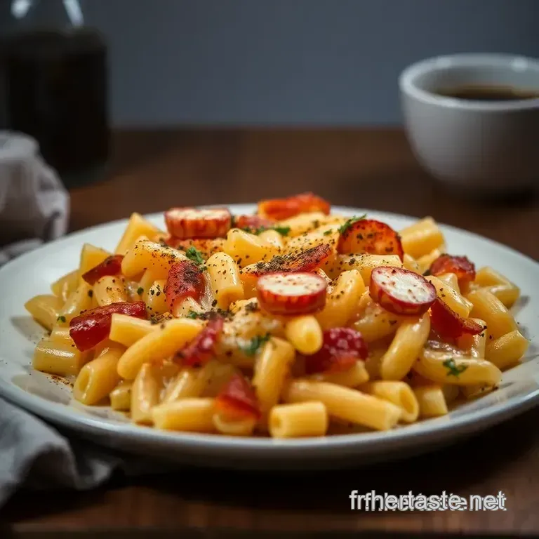 Gratin De P&acirc;tes Jambon Fromage &Agrave; L airfryer presentation