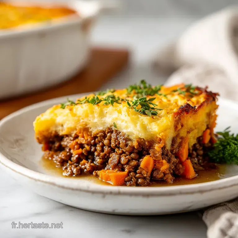 Hachis Parmentier Lentilles et Patate Douce: Recette V&eacute;g&eacute;tarienne